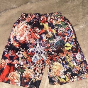 Goku Anime Graphic Men's Swim Trunks size Small